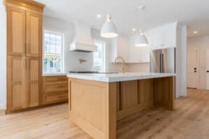 Modern farmhouse custom kitchen cabinet and countertops