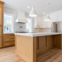 Modern farmhouse custom kitchen cabinet and countertops